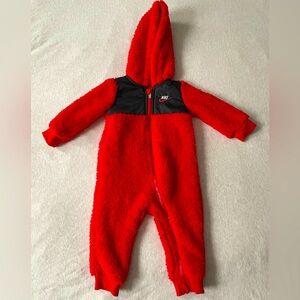 Nike Fuzzy Toddler zip up onsie